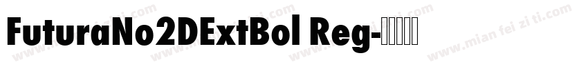 FuturaNo2DExtBol Reg字体转换